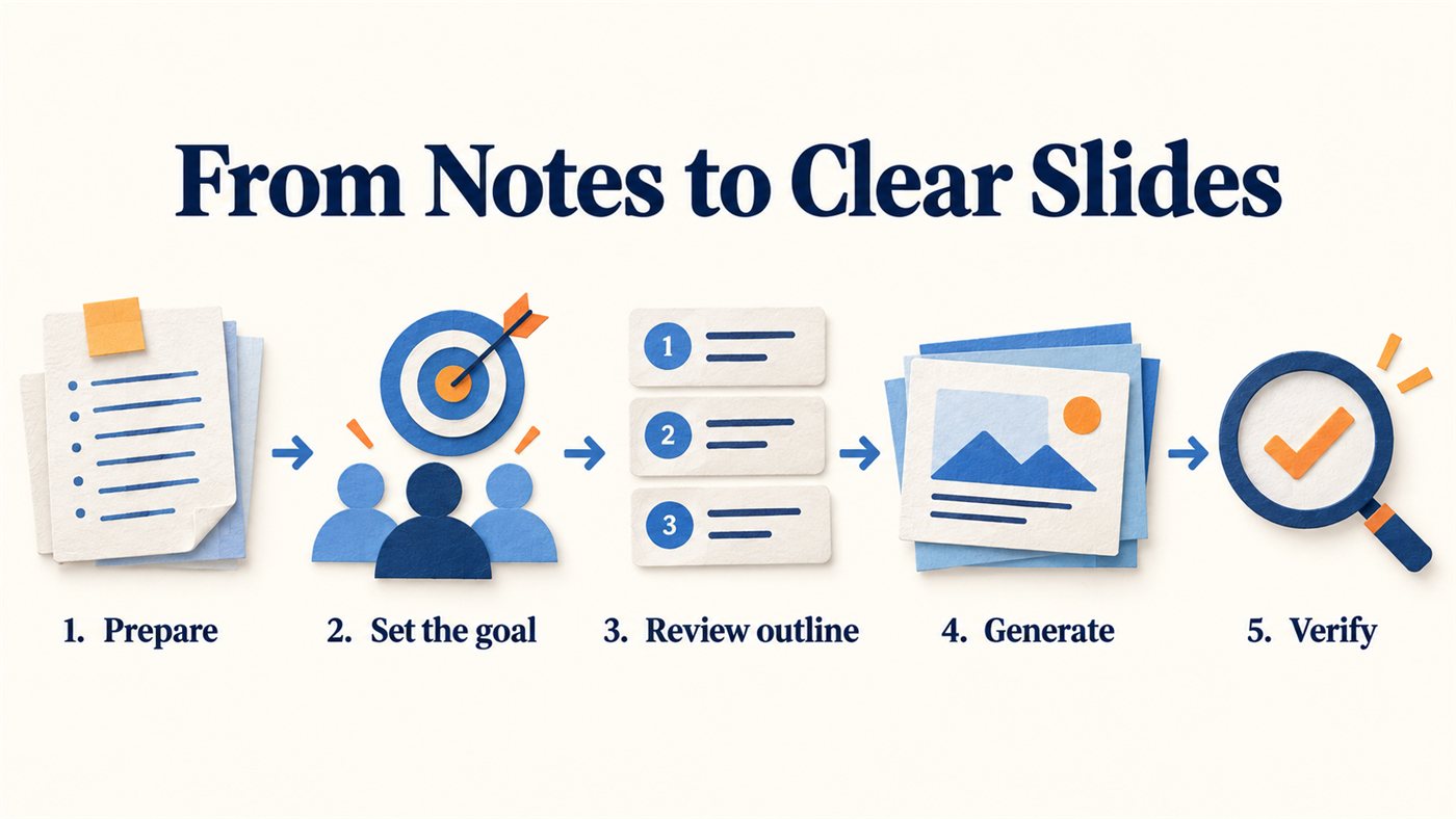 How to Convert Meeting Notes to Presentation Slides with AI