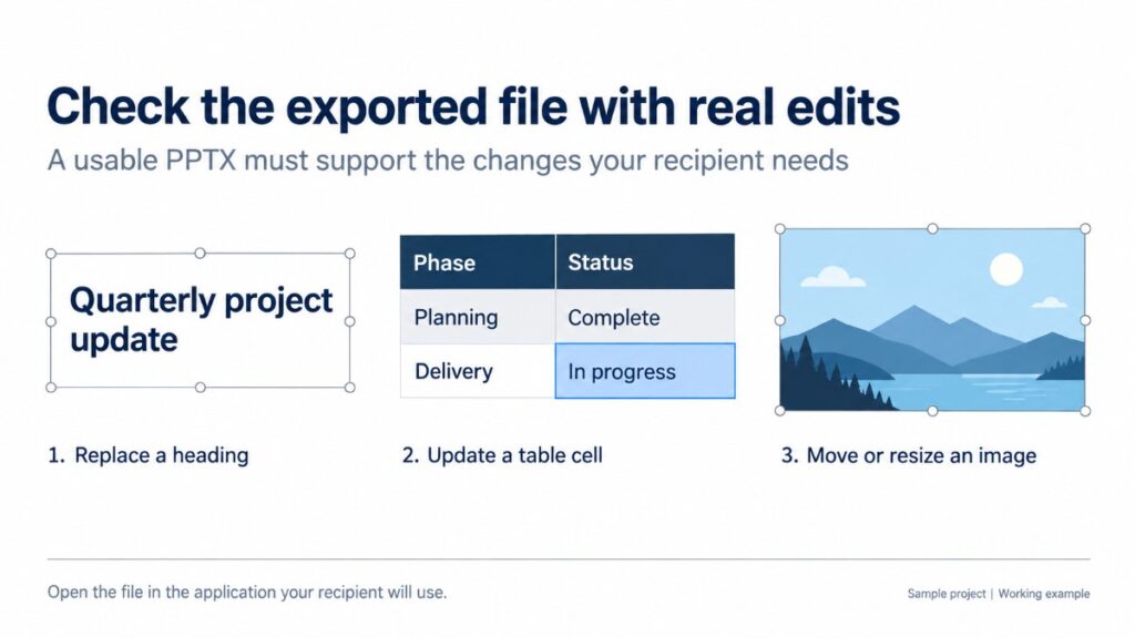 Check what “editable” means for your recipient