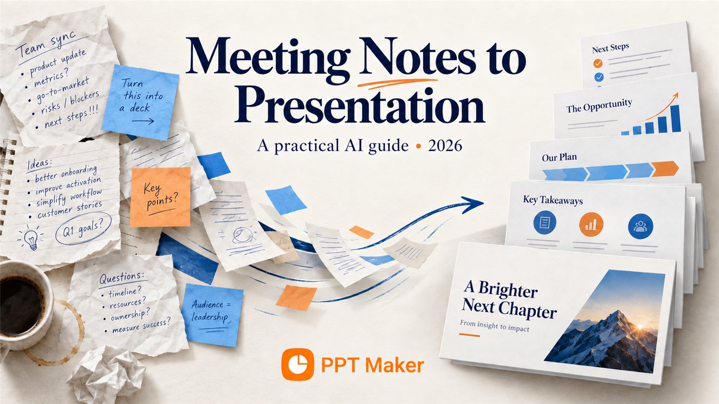 How to Convert Meeting Notes to Presentation Slides with AI in 2026