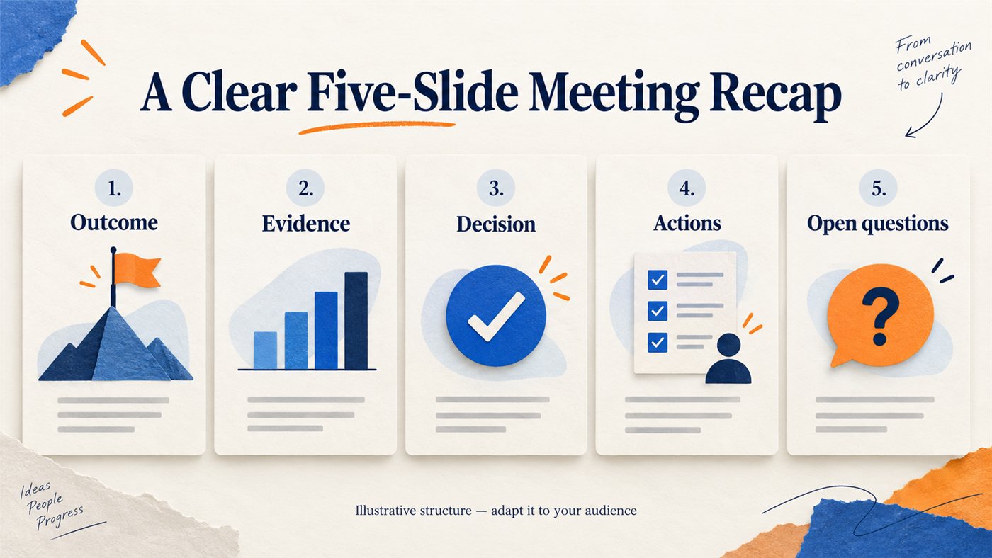 Meeting Notes to Presentation Example: A Project Update